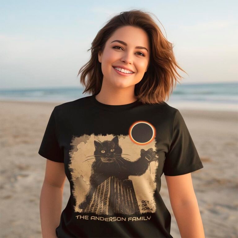 Cat Annular Solar Cat Eclipse October 2, 2024 Party woman shirt