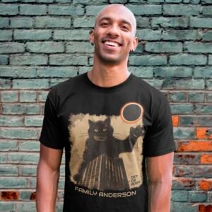 Cat Annular Solar Eclipse October 2, 2024 Party men shirt